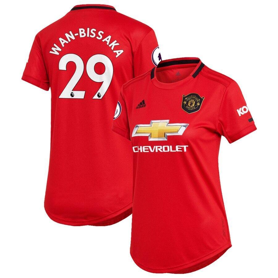 Aaron Wan-Bissaka Manchester United adidas Women's 2019/20 Home Replica Player Jersey – Red