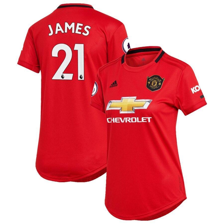 Daniel James Manchester United adidas Women's 2019/20 Home Replica Player Jersey – Red