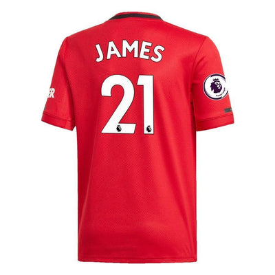 Daniel James Manchester United adidas Youth 2019/20 Home Replica Player Jersey – Red