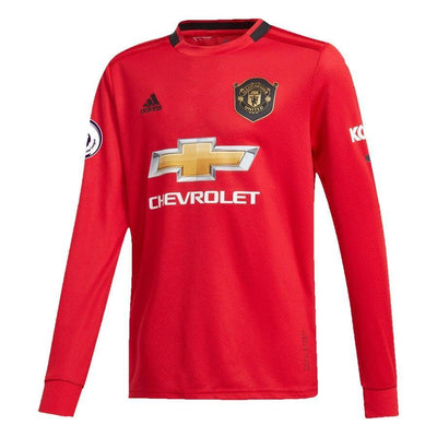 Aaron Wan-Bissaka Manchester United adidas Youth 2019/20 Home Replica Long Sleeve Player Jersey – Red