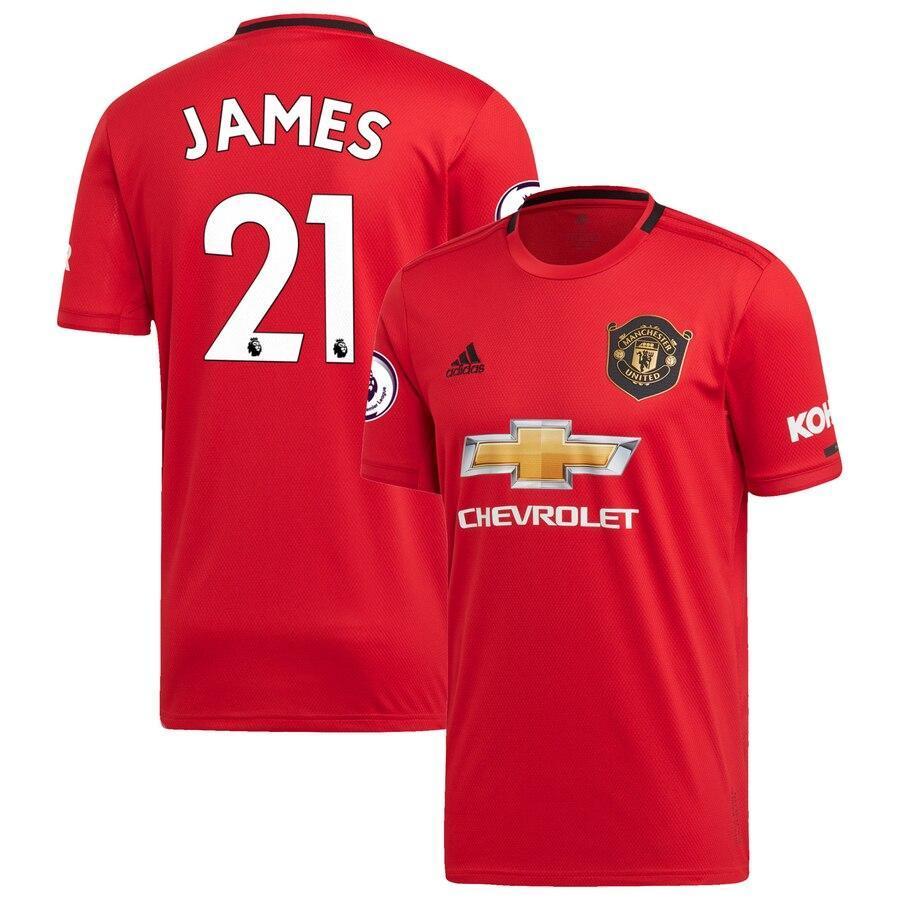 Daniel James Manchester United adidas 2019/20 Home Replica Player Jersey – Red