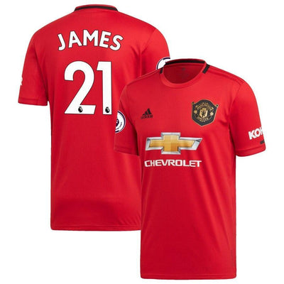 Daniel James Manchester United adidas 2019/20 Home Replica Player Jersey – Red