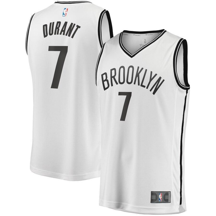 Kevin Durant Brooklyn Nets 2019/20 Fast Break Replica Player Jersey White - Association Edition