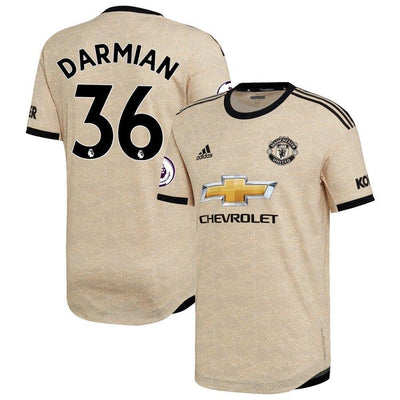Matteo Darmian Manchester United adidas 2019/20 Away Authentic Player Jersey - Tan