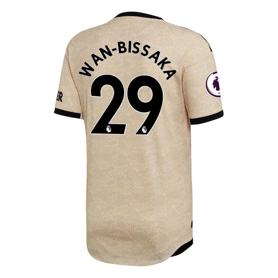 Aaron Wan-Bissaka Manchester United adidas 2019/20 Away Authentic Player Jersey - Tan