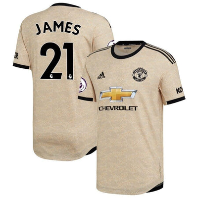 Daniel James Manchester United adidas 2019/20 Away Authentic Player Jersey - Tan