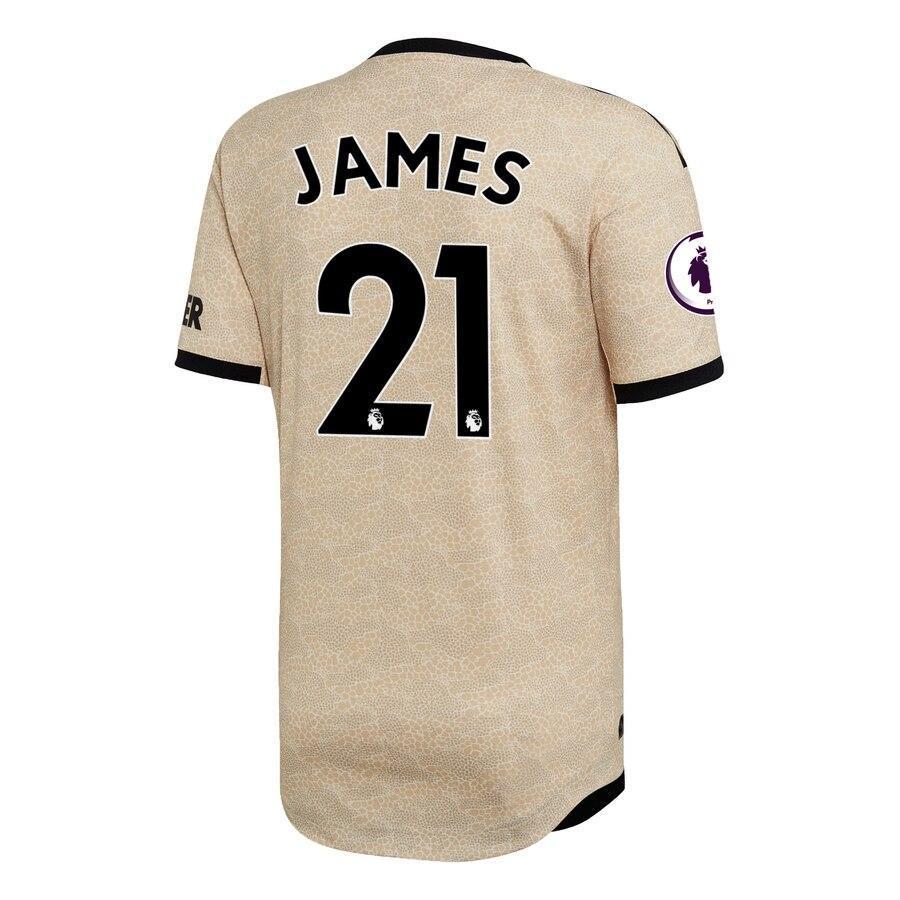 Daniel James Manchester United adidas 2019/20 Away Authentic Player Jersey - Tan