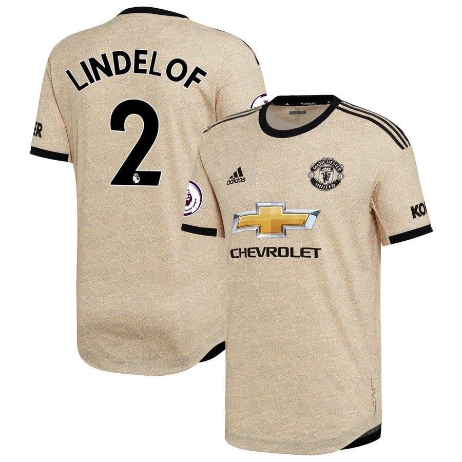 Victor Lindelöf Manchester United adidas 2019/20 Away Authentic Player Jersey - Tan
