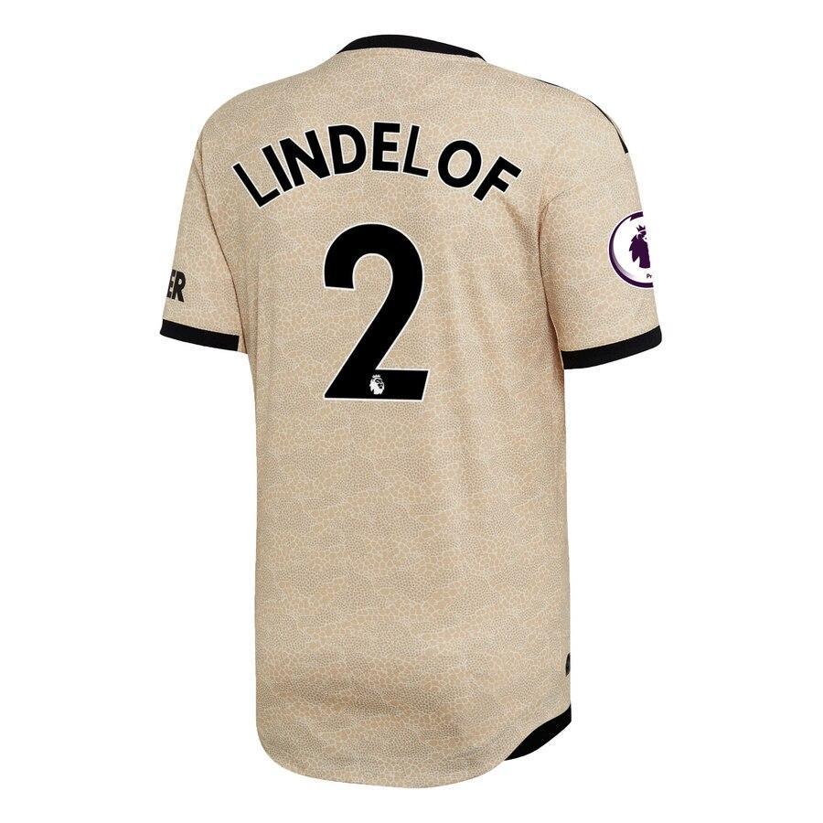 Victor Lindelöf Manchester United adidas 2019/20 Away Authentic Player Jersey - Tan
