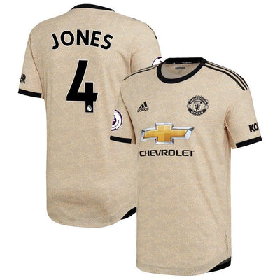 Phil Jones Manchester United adidas 2019/20 Away Authentic Player Jersey - Tan