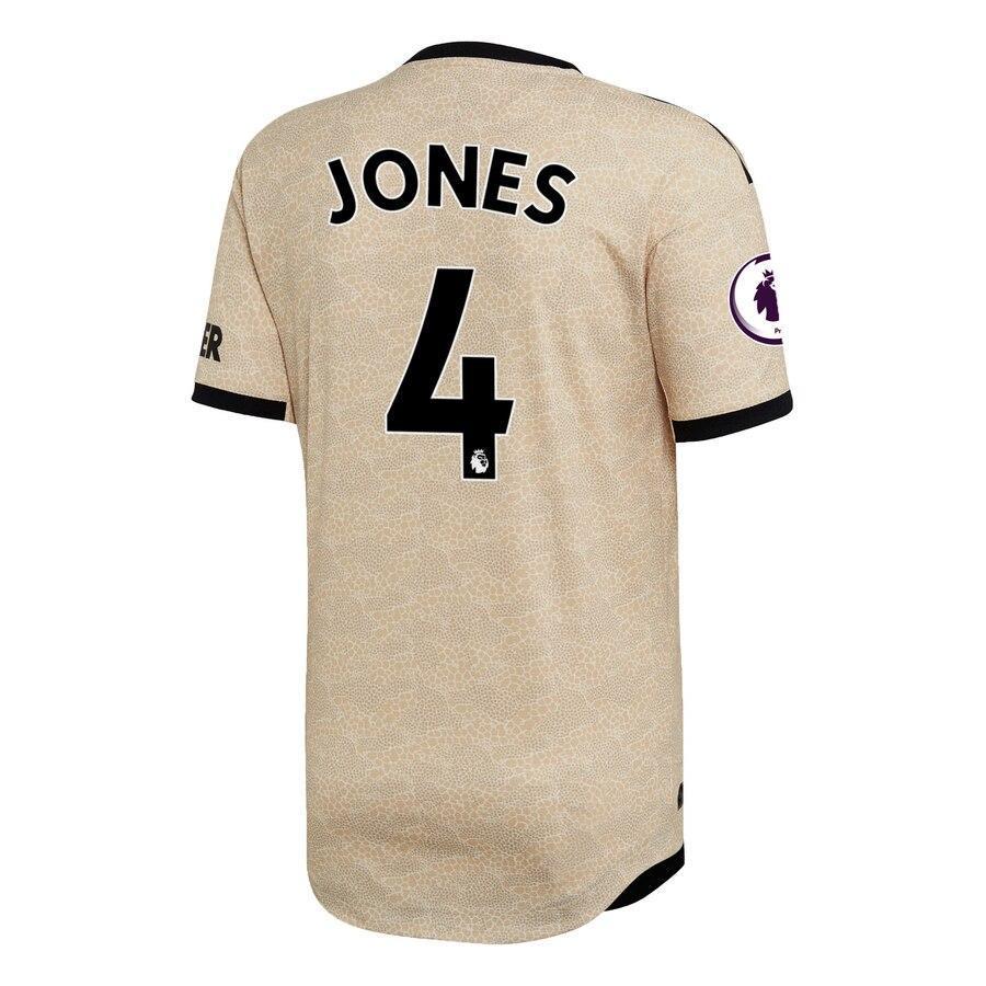 Phil Jones Manchester United adidas 2019/20 Away Authentic Player Jersey - Tan