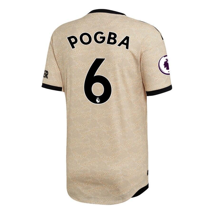 Paul Pogba Manchester United adidas 2019/20 Away Authentic Player Jersey - Tan