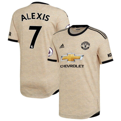 Alexis Sanchez Manchester United adidas 2019/20 Away Authentic Player Jersey - Tan