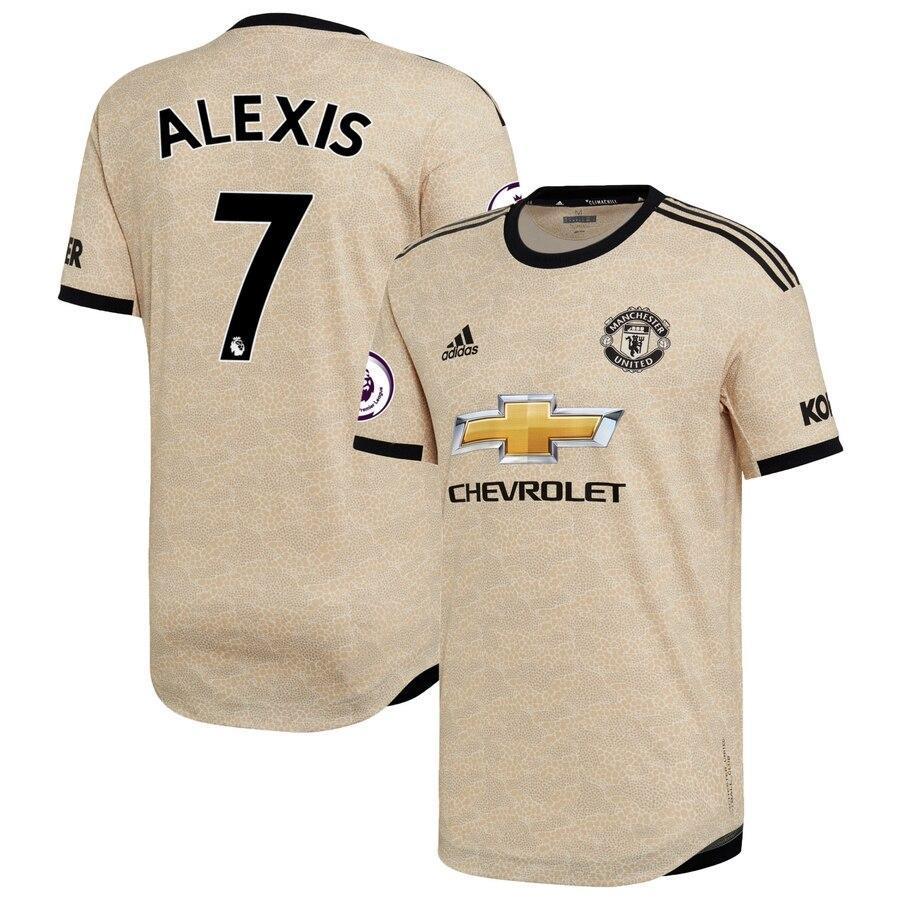 Alexis Sanchez Manchester United adidas 2019/20 Away Authentic Player Jersey - Tan