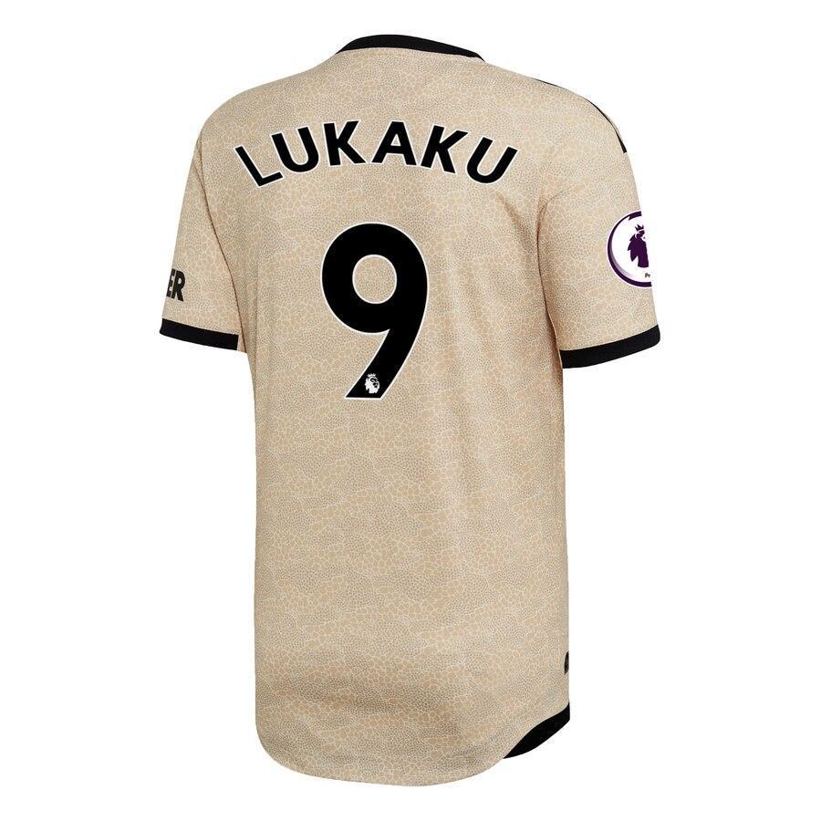 Romelu Lukaku Manchester United adidas 2019/20 Away Authentic Player Jersey - Tan