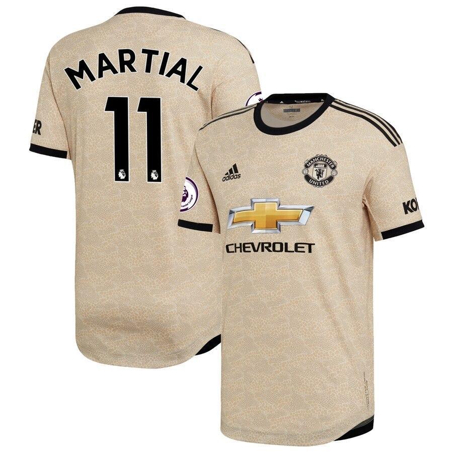 Anthony Martial Manchester United adidas 2019/20 Away Authentic Player Jersey - Tan