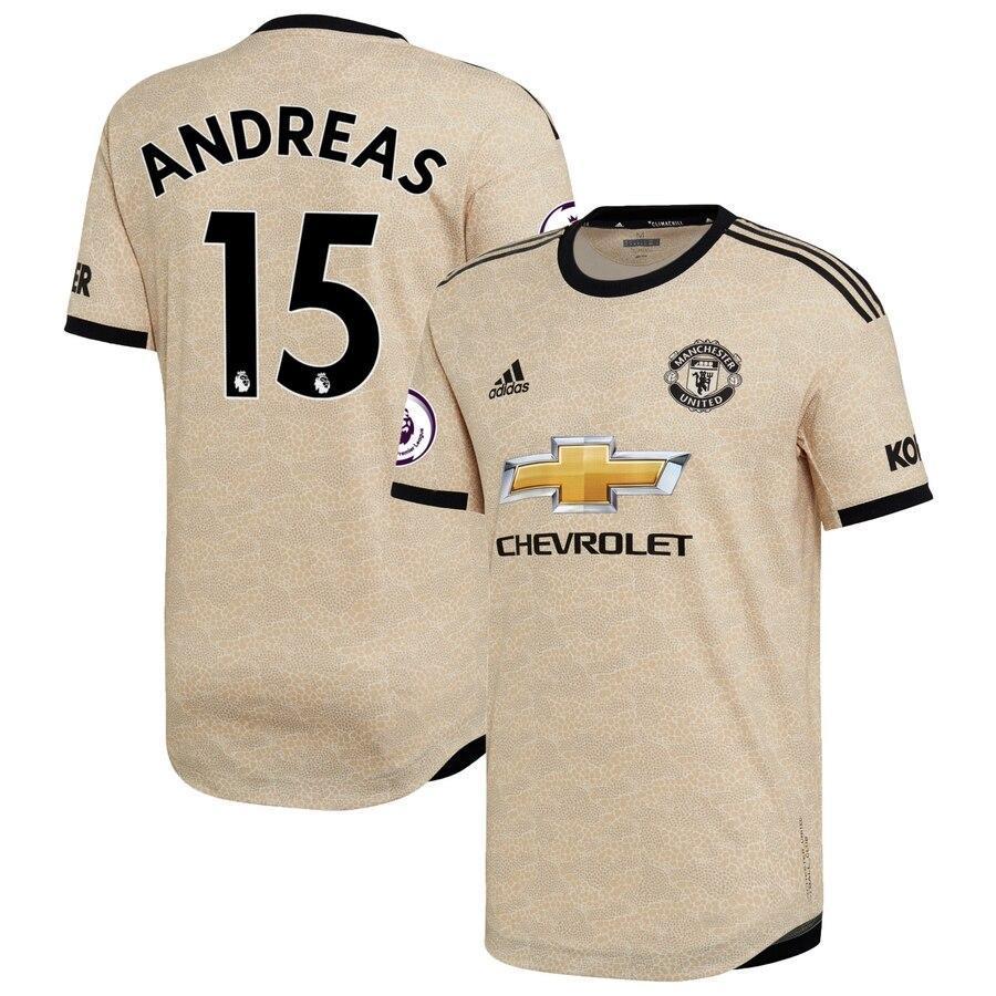 Andreas Pereira Manchester United adidas 2019/20 Away Authentic Player Jersey - Tan