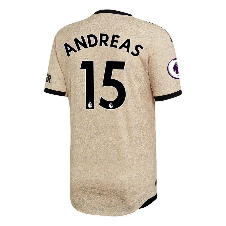 Andreas Pereira Manchester United adidas 2019/20 Away Authentic Player Jersey - Tan