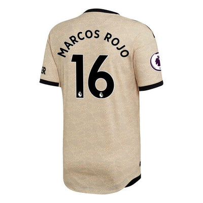 Marcos Rojo Manchester United adidas 2019/20 Away Authentic Player Jersey - Tan