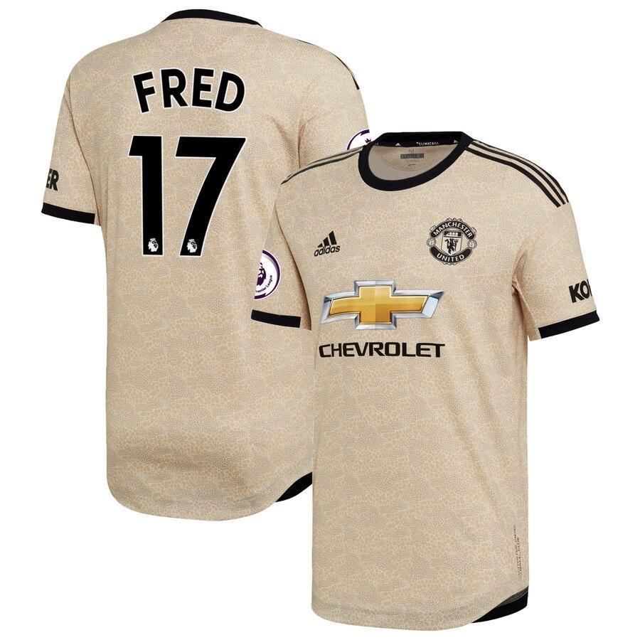 Fred Manchester United adidas 2019/20 Away Authentic Player Jersey - Tan