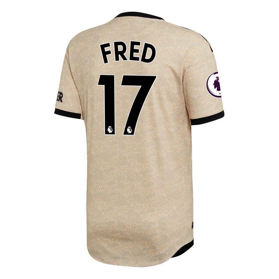 Fred Manchester United adidas 2019/20 Away Authentic Player Jersey - Tan
