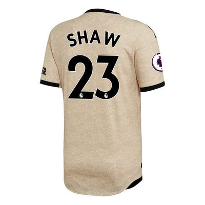 Luke Shaw Manchester United adidas 2019/20 Away Authentic Player Jersey - Tan