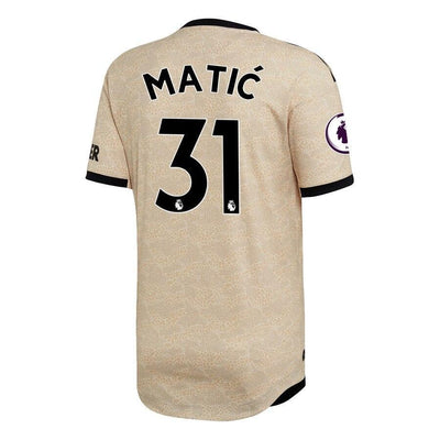 Nemanja Matic Manchester United adidas 2019/20 Away Authentic Player Jersey - Tan