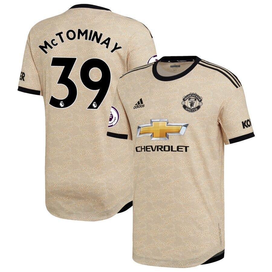 Scott McTominay Manchester United adidas 2019/20 Away Authentic Player Jersey - Tan