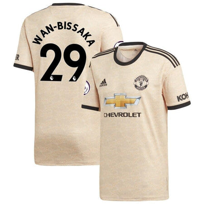 Aaron Wan-Bissaka Manchester United adidas 2019/20 Away Replica Player Jersey - Tan