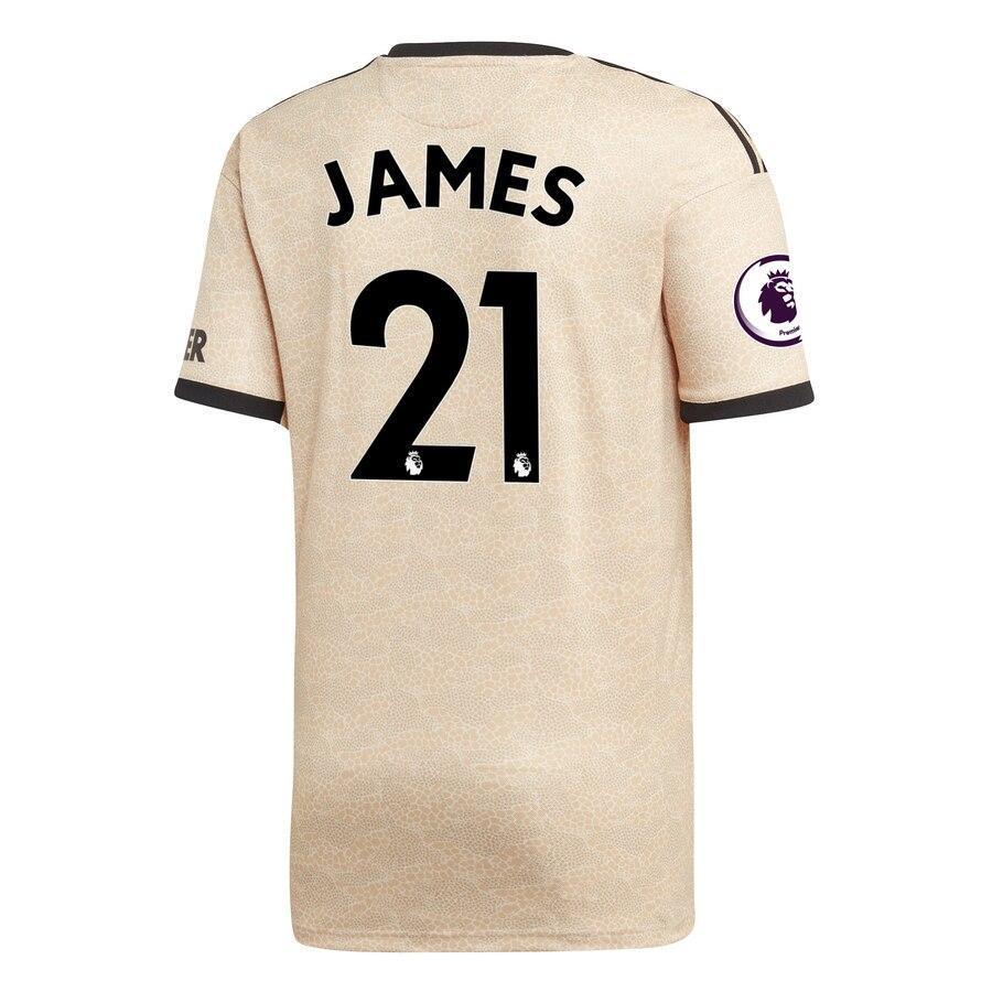 Daniel James Manchester United adidas 2019/20 Away Replica Player Jersey - Tan