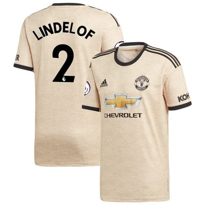 Victor Lindelöf Manchester United adidas 2019/20 Away Replica Player Jersey - Tan