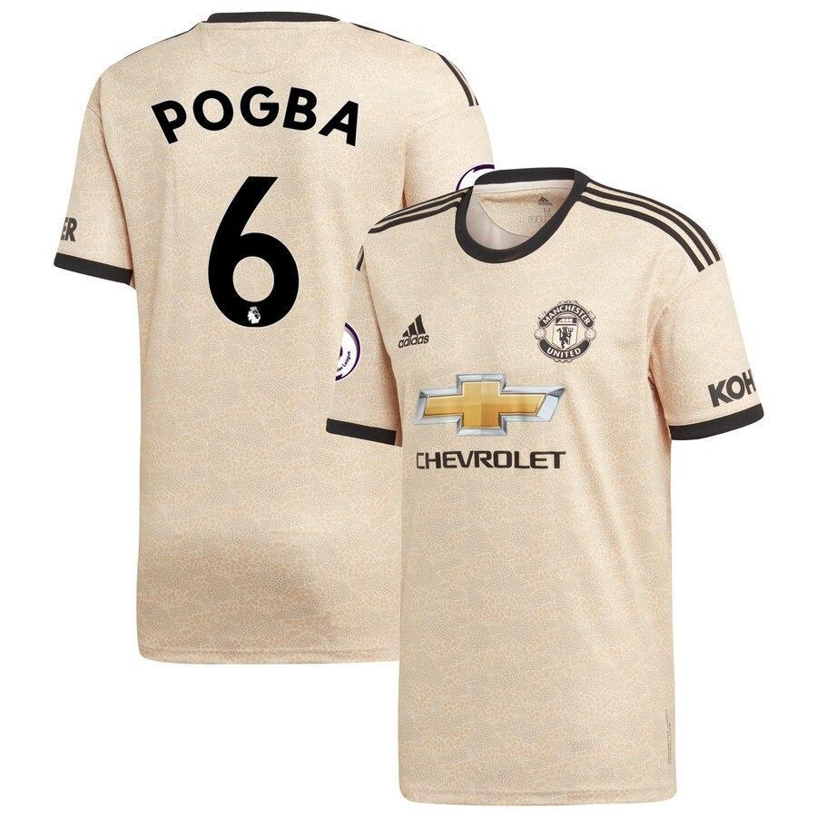 Paul Pogba Manchester United adidas 2019/20 Away Replica Player Jersey - Tan