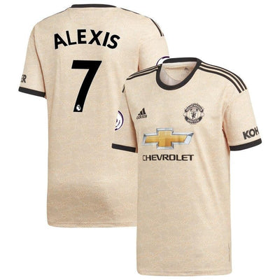 Alexis Sánchez Manchester United adidas 2019/20 Away Replica Player Jersey - Tan