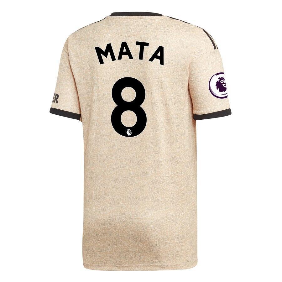 Juan Mata Manchester United adidas 2019/20 Away Replica Player Jersey - Tan