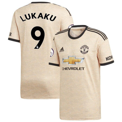 Romelu Lukaku Manchester United adidas 2019/20 Away Replica Player Jersey - Tan