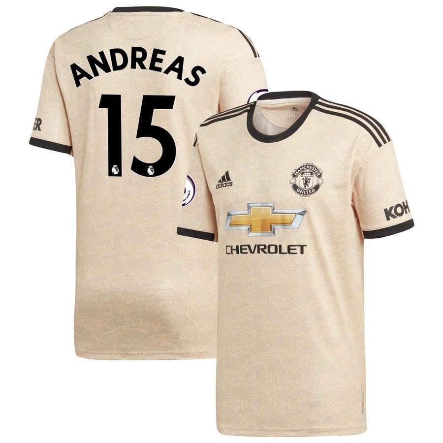 Andreas Pereira Manchester United adidas 2019/20 Away Replica Player Jersey - Tan