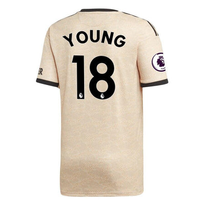Ashley Young Manchester United adidas 2019/20 Away Replica Player Jersey - Tan