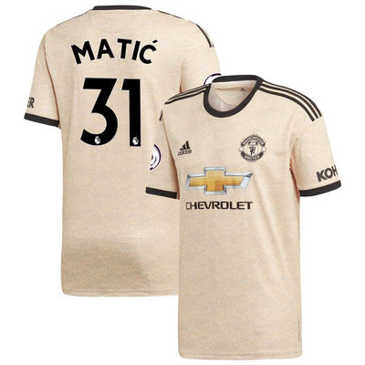 Nemanja Matic Manchester United adidas 2019/20 Away Replica Player Jersey - Tan