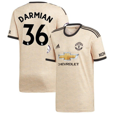 Matteo Darmian Manchester United adidas Youth 2019/20 Away Replica Player Jersey - Tan