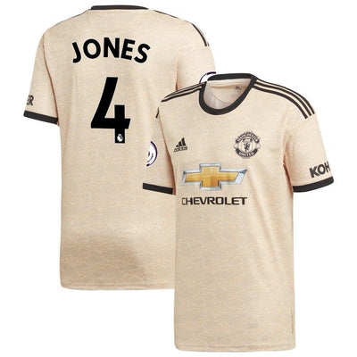 Phil Jones Manchester United adidas Youth 2019/20 Away Replica Player Jersey - Tan