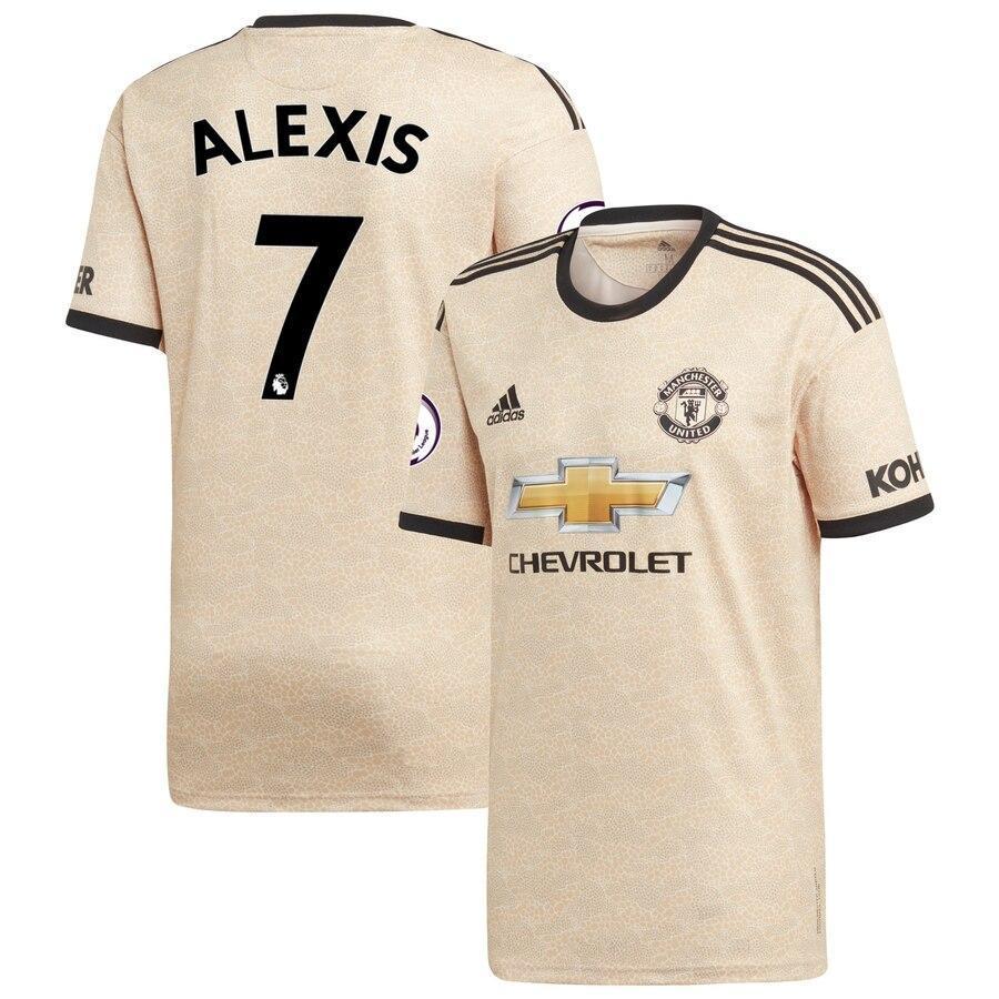 Alexis Sánchez Manchester United adidas Youth 2019/20 Away Replica Player Jersey - Tan