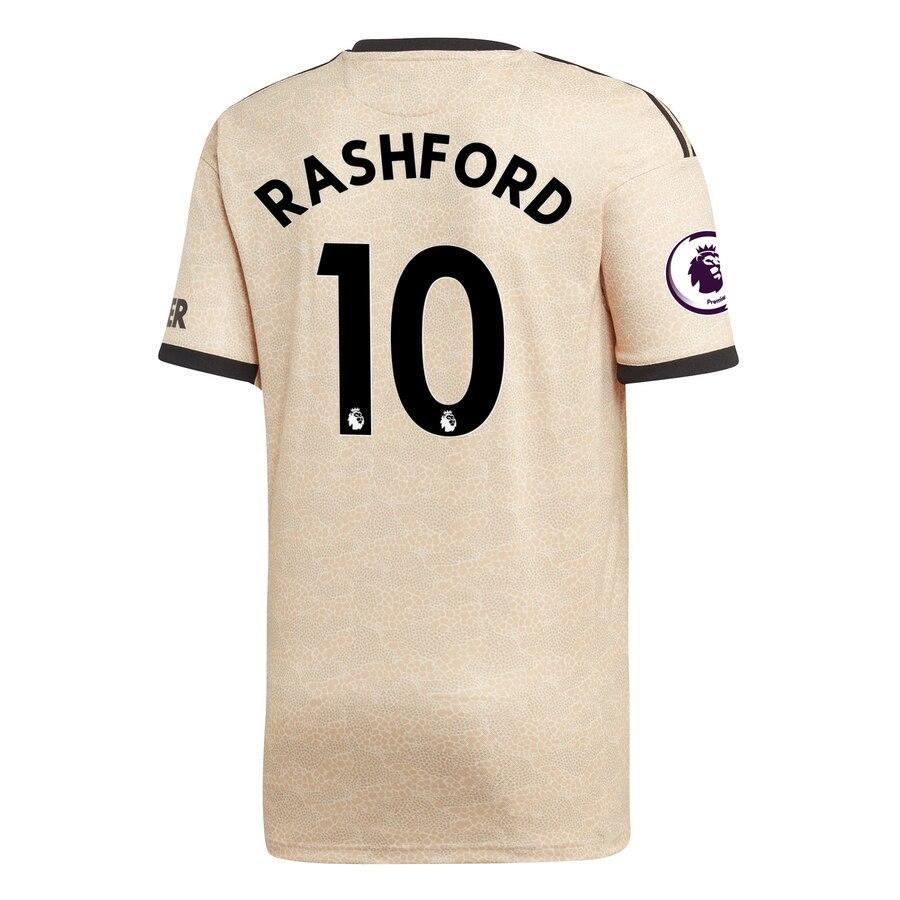 Marcus Rashford Manchester United adidas Youth 2019/20 Away Replica Player Jersey - Tan