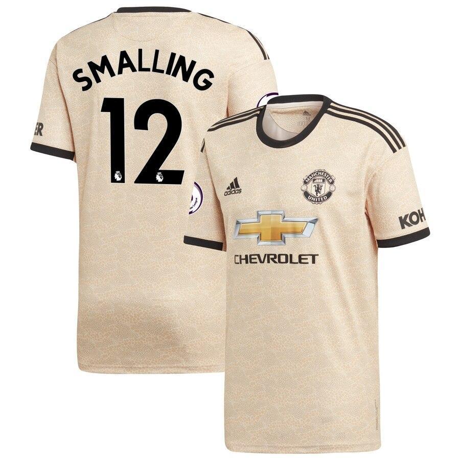 Chris Smalling Manchester United adidas Youth 2019/20 Away Replica Player Jersey - Tan