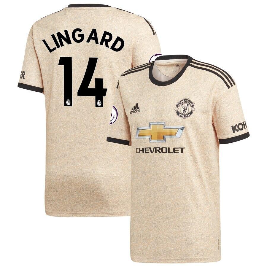 Jesse Lingard Manchester United adidas Youth 2019/20 Away Replica Player Jersey - Tan