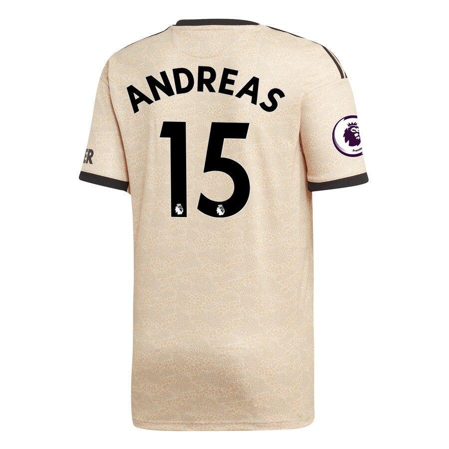 Andreas Pereira Manchester United adidas Youth 2019/20 Away Replica Player Jersey - Tan