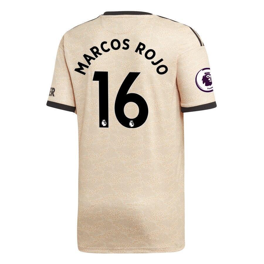 Marcos Rojo Manchester United adidas Youth 2019/20 Away Replica Player Jersey - Tan