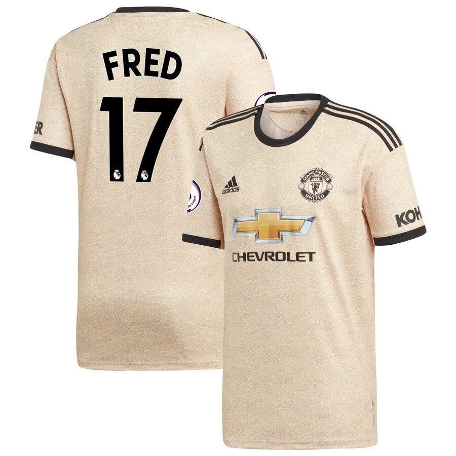Fred Manchester United adidas Youth 2019/20 Away Replica Player Jersey - Tan