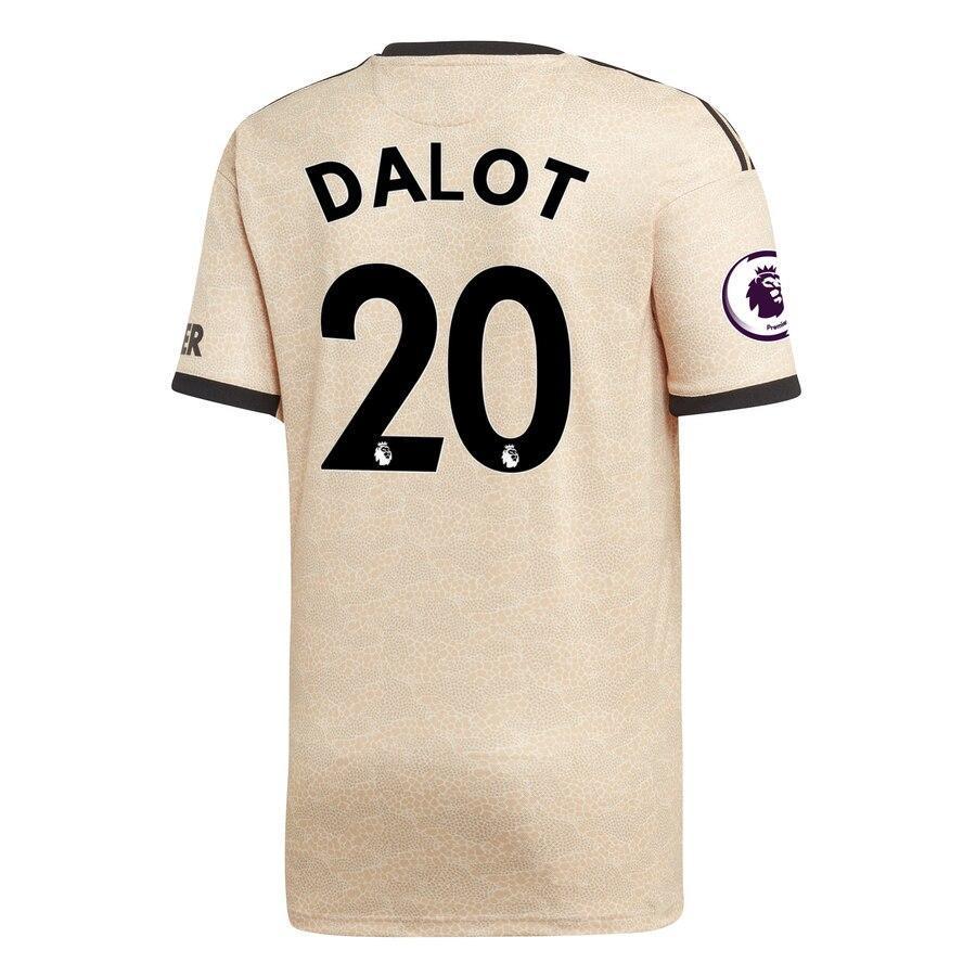 Diogo Dalot Manchester United adidas Youth 2019/20 Away Replica Player Jersey - Tan