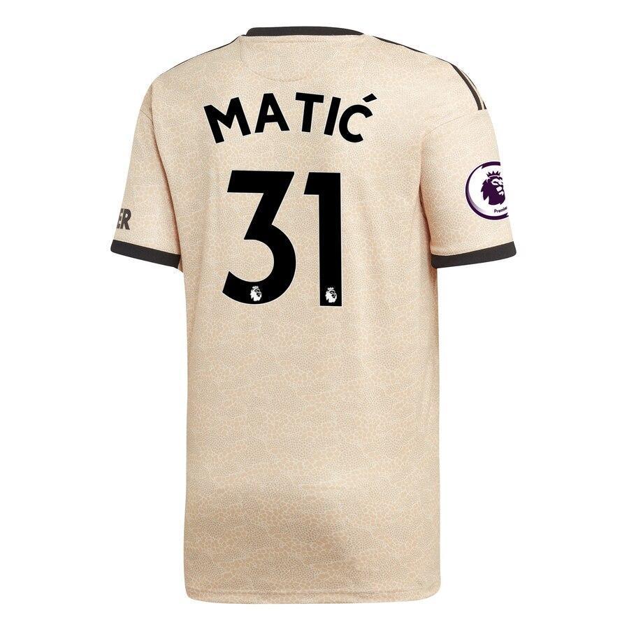 Nemanja Matic Manchester United adidas Youth 2019/20 Away Replica Player Jersey - Tan