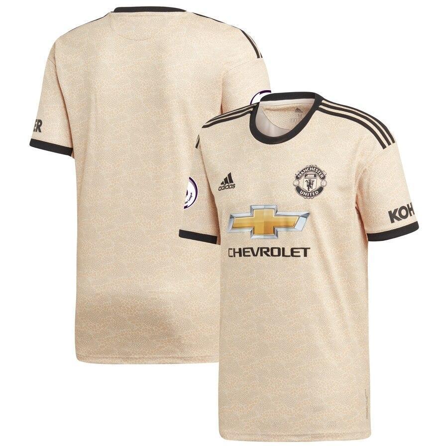Manchester United adidas Youth 2019/20 Away Replica Jersey - Tan
